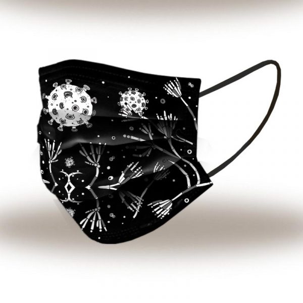 Cotton Face Mask Black | 3ARA3A Fashion